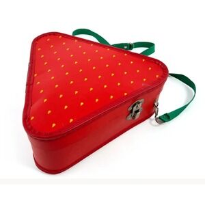 Vintage Ikea Pop Art Strawberry Hard Shell Bag Novelty Unique Retro Crossbody